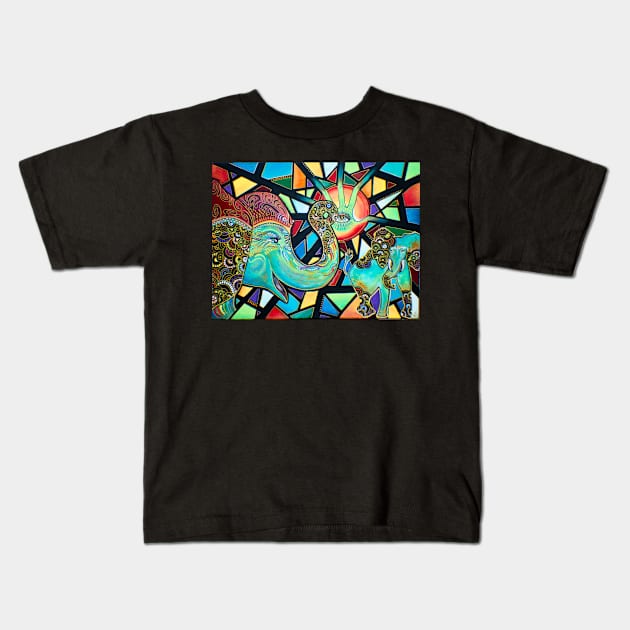 Kaleidoscope Kids T-Shirt by LauraMcGowanArt